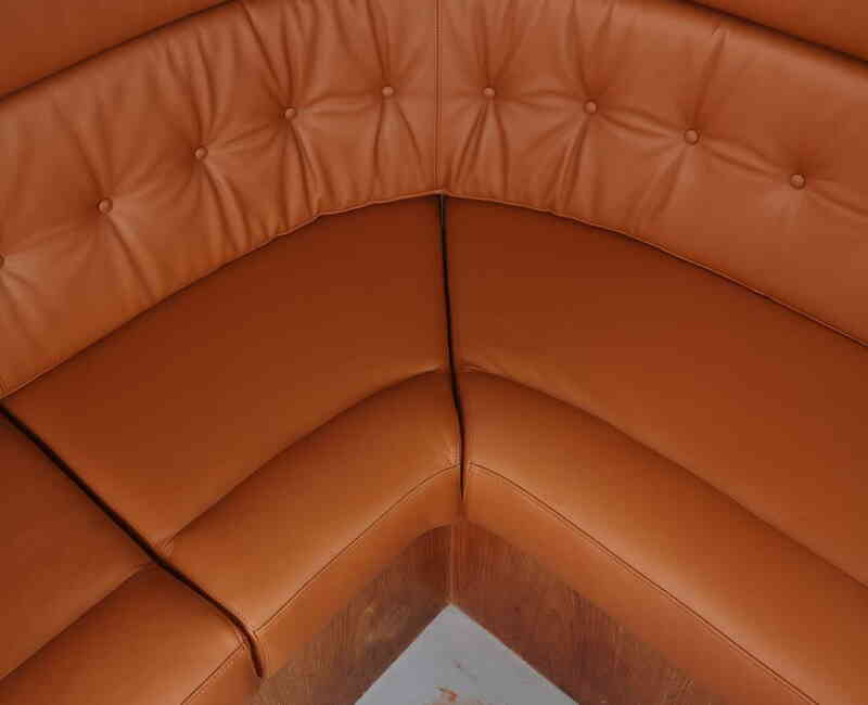 Schiffspolster anfertigen? Kein Problem - hier mit Leder